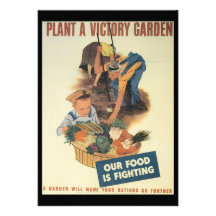 Victory Garden World War 2 Personalized Invites