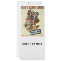 Victory Garden World War 2 Customized Rack Card