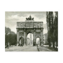 Victory Gate, Munich, Germany Vintage Postcard