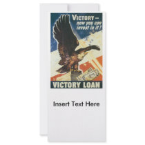 Victory Loan World War 2 Custom Rack Card