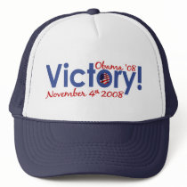 Victory Obama Wins 2008 hats by worldsfair Victory Obama Wins 2008 hats