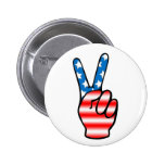Victory (Red, White & Blue) Button
