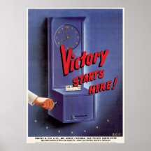 Victory Starts Here Posters