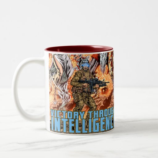 Victory Through Intelligence by Al Rio Coffee Mug