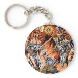 Victory Through Intelligence by Al Rio Keychain
