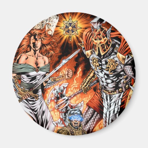 Victory Through Intelligence by Al Rio Refrigerator Magnets