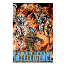 victory, intelligence, patriotism, Postkort med brugerdefineret grafisk design