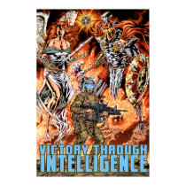 Victory Through Intelligence by Al Rio Poster