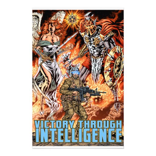 Victory Through Intelligence by Al Rio Custom Stationery