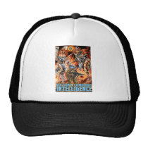 victory, intelligence, patriotism, Trucker Hat with custom graphic design