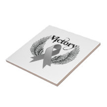 Victory Wings - Brain Cancer Ceramic Tiles