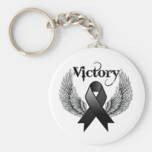 Victory Wings Melanoma Keychains