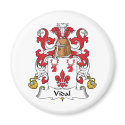 Vidal Family Crest magnets by coatsofarms Vidal Family Crest magnets