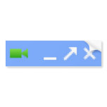 Video Chat Bumper Stickers