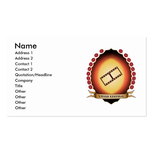 Video Editing Mandorla Business Cards