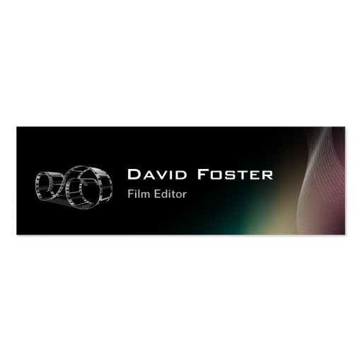 Video Film Editor Cutter Director Business Cards