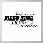 video game addicts widow posters