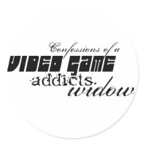 video game addicts widow stickers