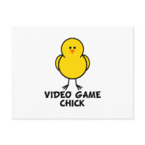 Video Game Chick postcards by chicktshirts8 Video Game Chick postcards