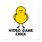 postcard - Video Game Chick Design