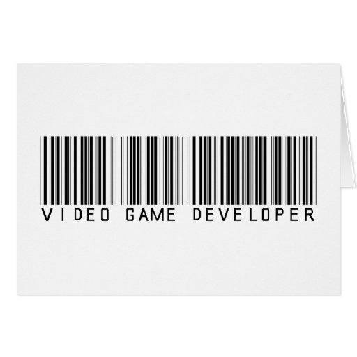 Video Game Developer Bar Code Greeting Cards Zazzle