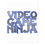 VIDEO GAME NINJA (blue) Post Cards