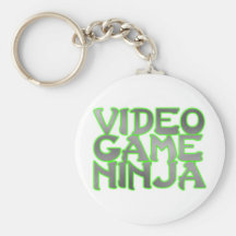 VIDEO GAME NINJA (green) Key Chain