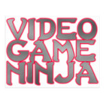 VIDEO GAME NINJA (red) Postcards