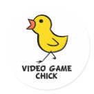 round_sticker - Video Game Sticker Design