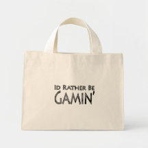 Video Games and Gaming - I'd Rather Be Gaming Canvas Bag