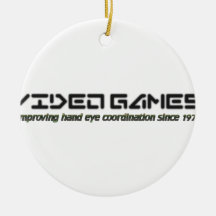 Video Games: Improving Hand Eye Coordination Christmas Tree Ornament