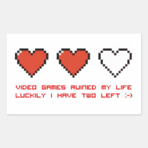 Video Games Rectangle Sticker