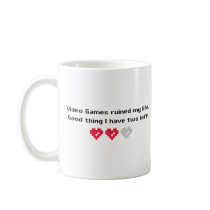 video games ruined my life mug