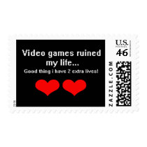 Video Games ruined my life... postage by Say_What Video Games ruined my life... postage