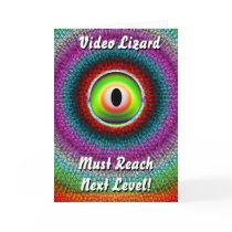 Video Lizard Birthday cards by gopherus Video Lizard Birthday cards