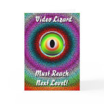 Video Lizard Birthday Greeting Cards