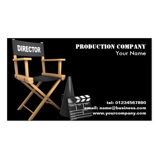 Video Production Business Cards (front side)