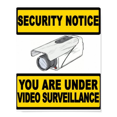 Under Surveillance Sign