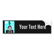 Video Woman From The Future / Futurism Bumper Stickers