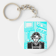 Video Woman From The Future / Futurism Key Chain