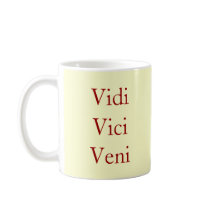 Vidi Vici Veni mug mugs