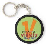 Vidiots V Logo Keychain
