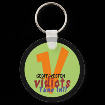Vidiots V Logo Keychain