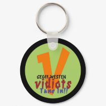 Vidiots V Logo Keychain by DisturbingMusic Vidiots V Logo Keychain