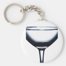 Vidrio de Martini de los cócteles Llavero Personalizado