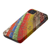 Vidrio del arte del arco iris iPhone 4 funda