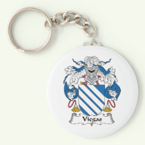 Viegas Family Crest Keychain