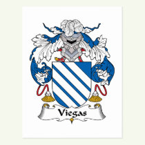 Viegas Family Crest Postcard