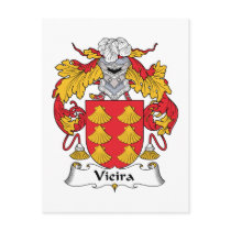 Vieira Family Crest postcards