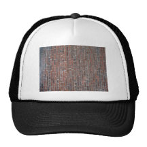 Vieja textura roja de la pared de ladrillo gorro